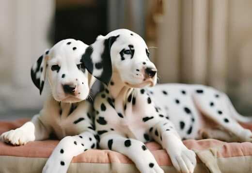 Male And Female Dalmatian Beautiful Puppies