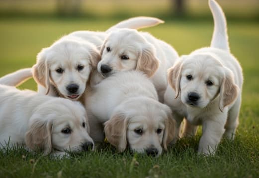 English Cream Golden Retrievers Puppies