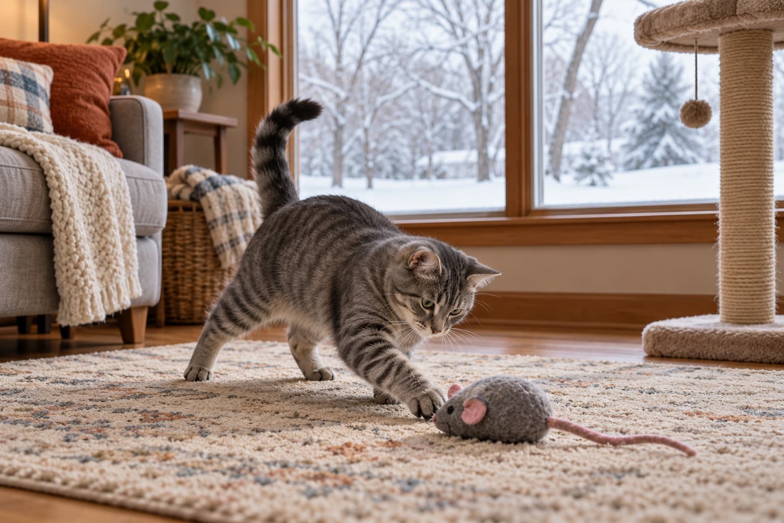 Minnesota Pet Owners: Helping Indoor Cats Stay Active All Winter