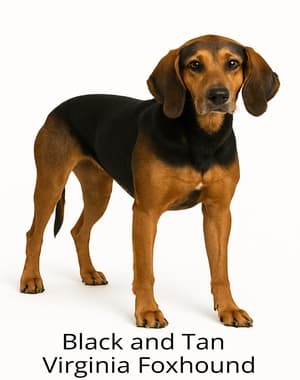 Black and Tan Virginia Foxhound