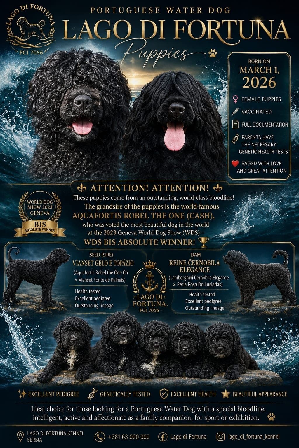 Portuguese Water Dog – Beautiful Puppies